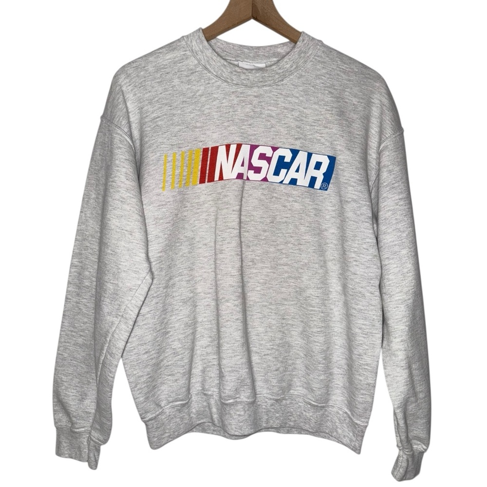Nascar Gray Crewneck Sweater‎ - Picture 2 of 5